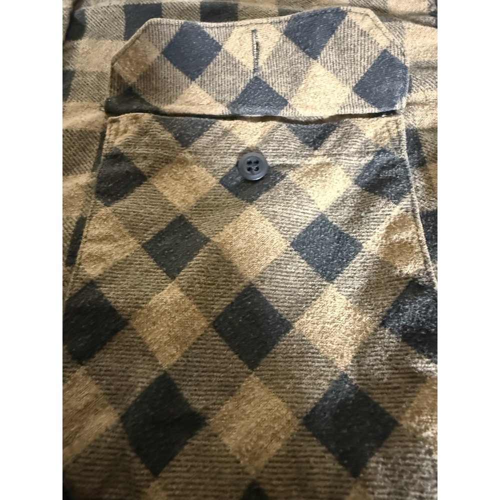 VINTAGE Fieldmaster Flannel Shirt Adult Large Buffalo Check Plaid Made In USA - Picture 5 of 14